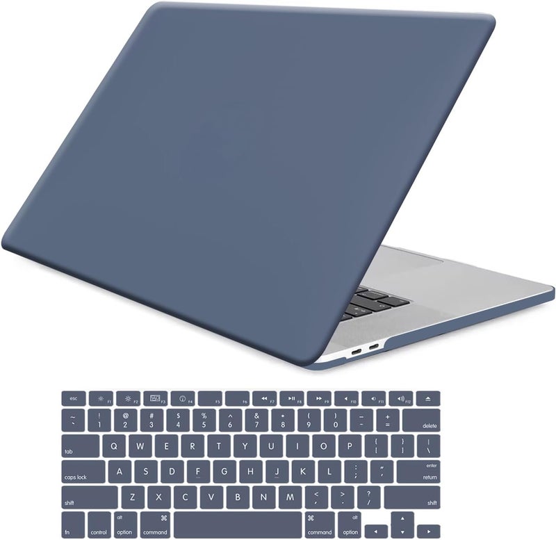 FUNUT for MacBook Air 13 inch Case 2022 2021 2020 2019 2018 Release M1 A2337/A2179/A1932, MacBook Air 2020 Case, Plastic Hard Shell Cover & Keyboard Cover for Mac Air 13.3 inch, Purple - Image 1